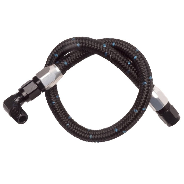Pre-Fitted ProClassic Black Fuel Line Kit for Edelbrock Carburetors