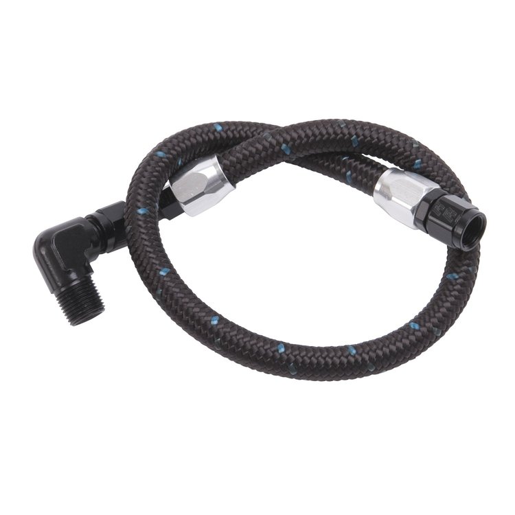 Pre-Fitted ProClassic Black Fuel Line Kit for Edelbrock Carburetors