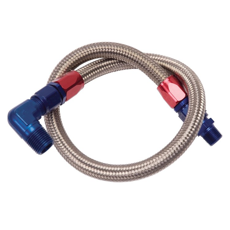 Braided Fuel Line Kit 27" Length