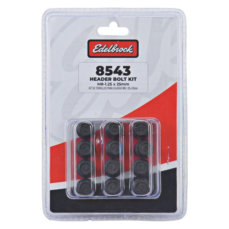 HEADER BOLTS M8X1.25 12PC