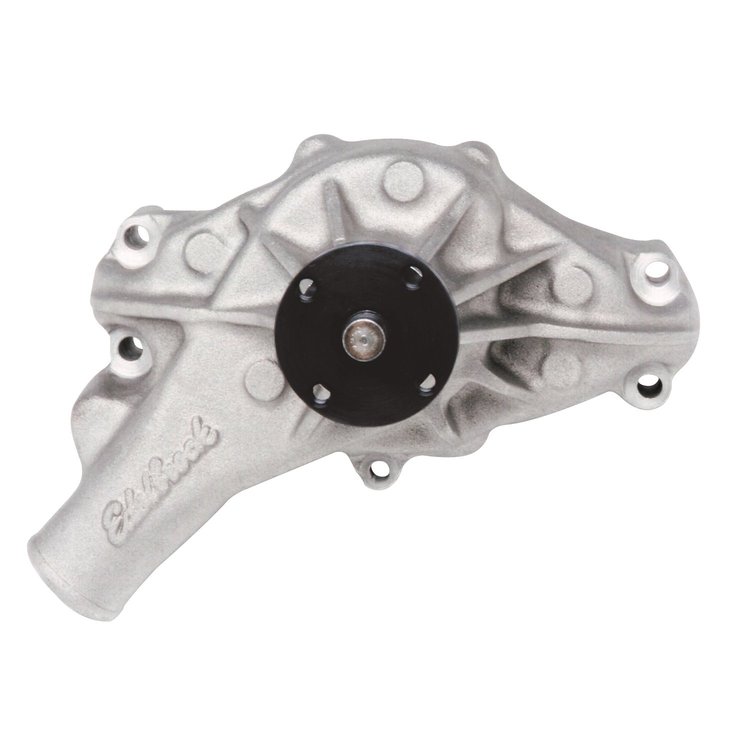 Victor Series Satin Aluminum Water Pump 1987-1995 Small Block Chevy and 90° V6 with Serpentine Drive