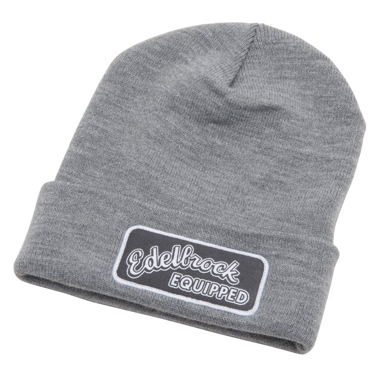 Beanie with Edelbrock Equipped Logo in Gray