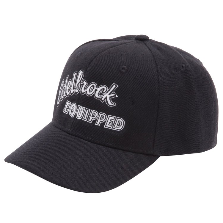 Edelbrock Equipped Hat Black with Curved Bill