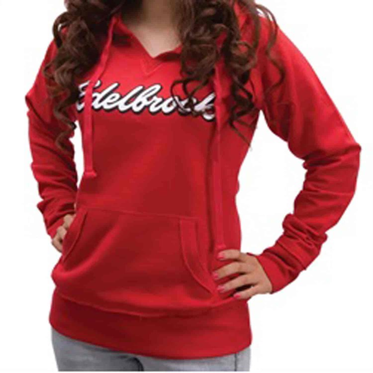 Women's Script Red Pullover Hoodie in Medium