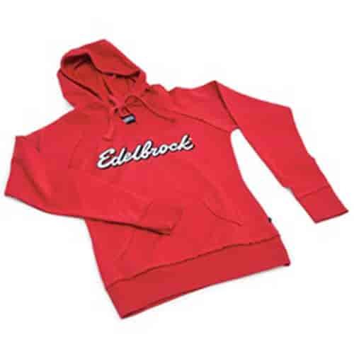 Women's Script Red Pullover Hoodie in Large