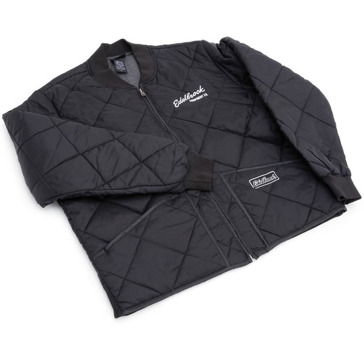 Men's Black Vintage Quilted Jacket in Small