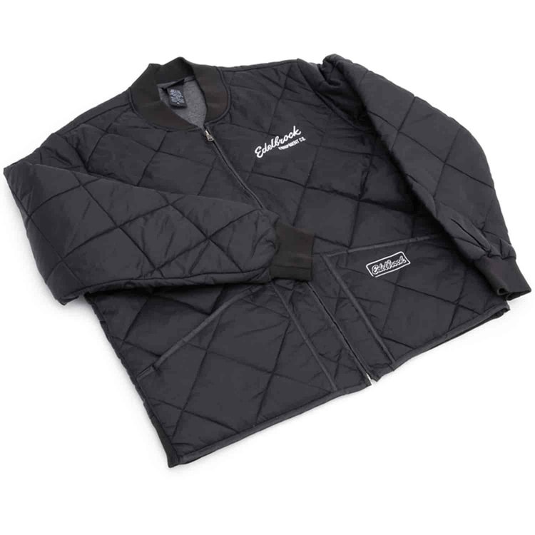 Men's Black Vintage Quilted Jacket in 2XL