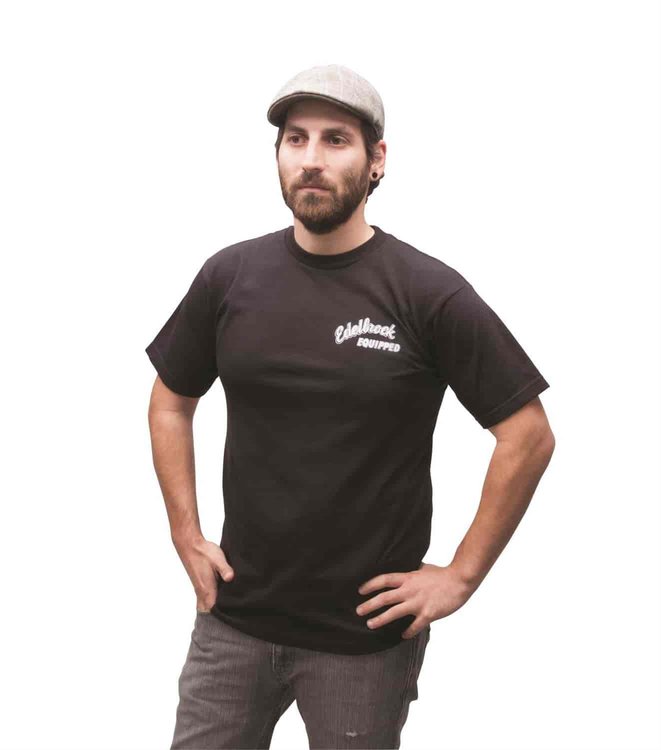 Men's Edelbrock Equipped Black Tee in 3XL