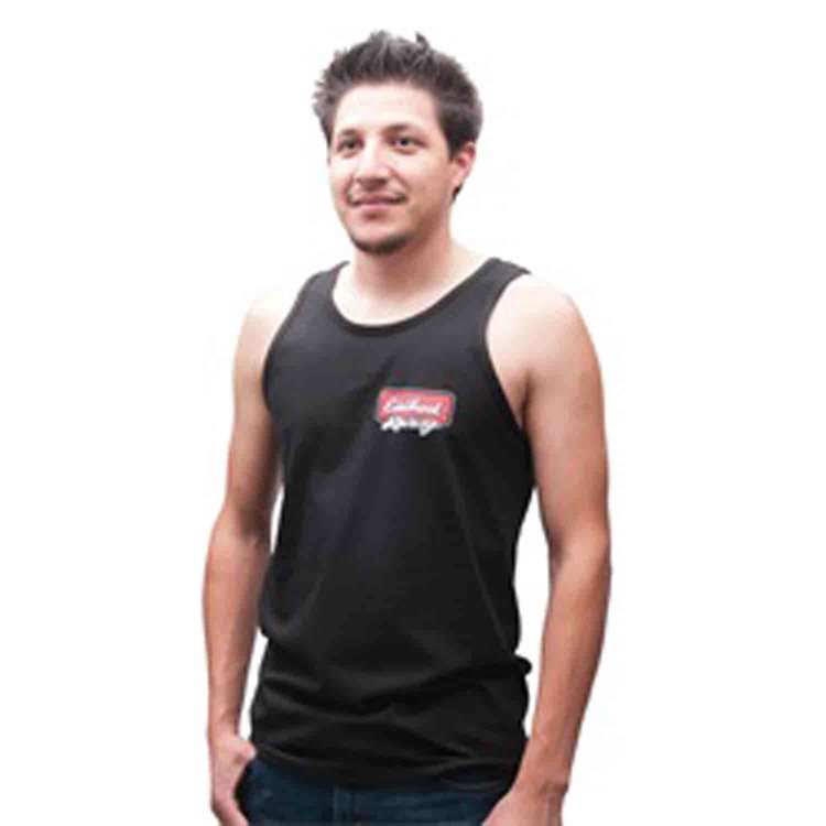 Racing Men's Black Tank Top in 3XL