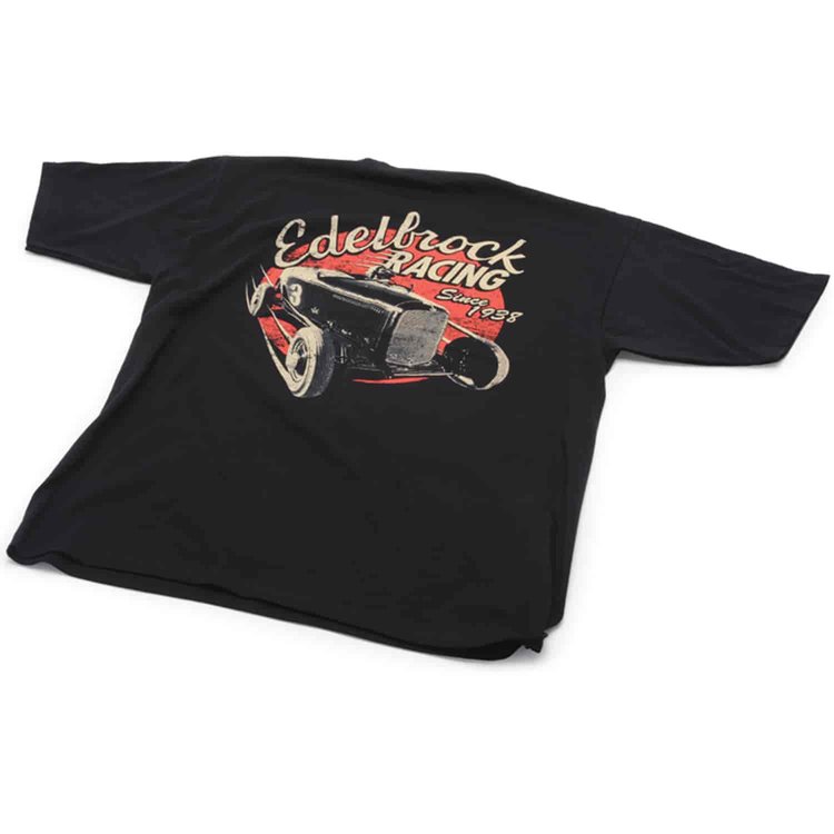 Men's Vintage Roadster Black Tee in Small