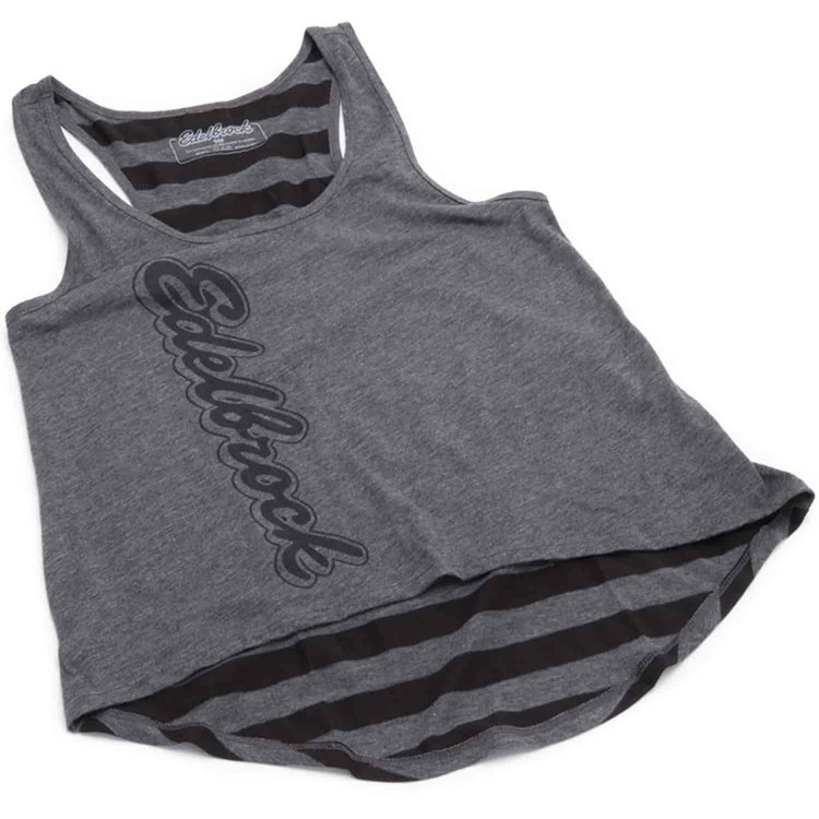 Women's Gray Striped Tank Top 2XL
