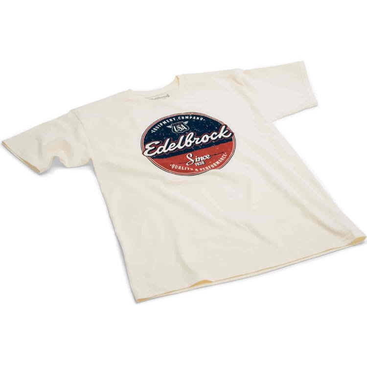 Men's Vintage Circle Cream T-Shirt in Small