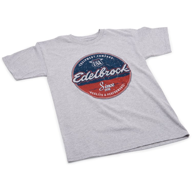 Men's Vintage Circle Gray T-Shirt in Medium