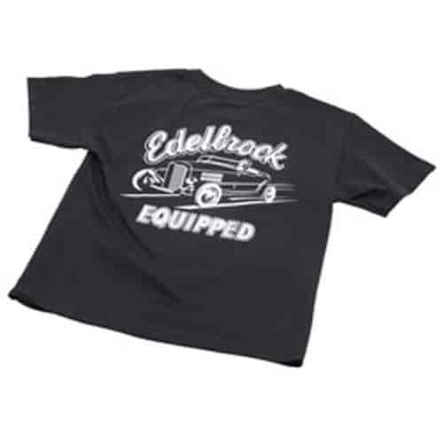 Kids Edelbrock Equipped Logo Tee in Child Large