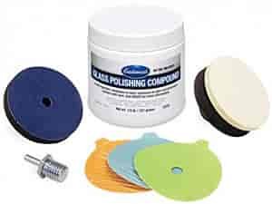 Pro Glass Polishing Kit Includes: Diamond Fast Powder, 1/2 Pound