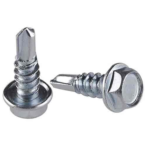 100pc Self Drilling Screws 1/2 IN Hex