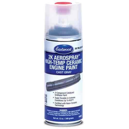 High-Temp 2K Ceramic Engine Paint Cast Gray