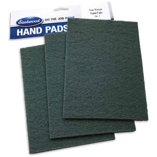 EW Contour Non Woven Hand Pads Green 3 Pack