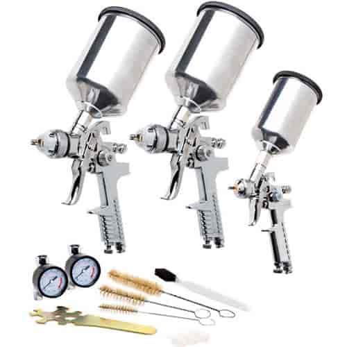16 Piece HVLP Paint Gun Kit