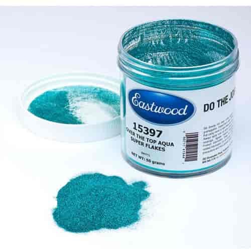 Super Flakes Paint Additive Over The Top Aqua