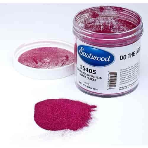 Super Flakes Paint Additive Dangerous Fuchsia