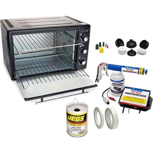 Start-to-Finish Powder Coating Kit Includes: Bench Top Powder Coating Oven