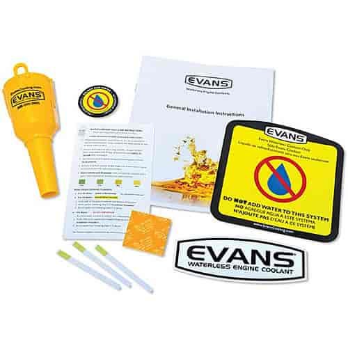 Evans Waterless Coolant Conversion Kit E2197 Includes: