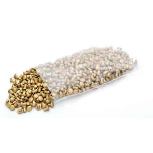 Gold Anodized Aluminum Rivets 1/8" Diameter x 3/16" Long