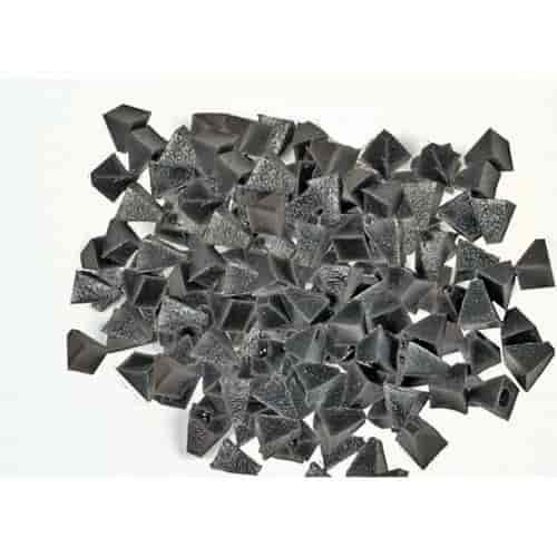 1/4 Brown Plastic Medium-Cut Pyramids 2 lbs