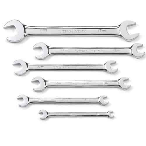 GearWrench Open-End Wrenches 6-Pc Metric Set