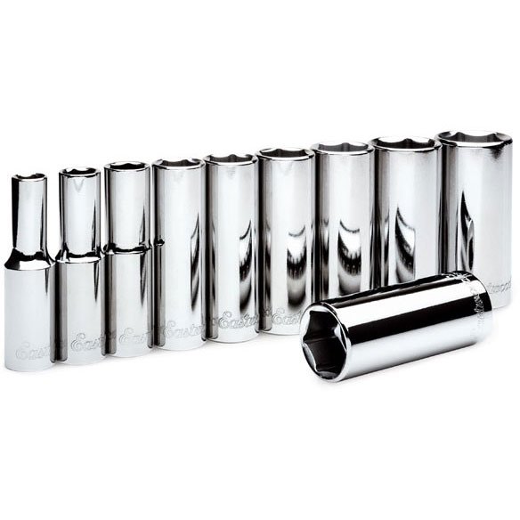 Metric Deep Well Socket Set 3/8" Drive