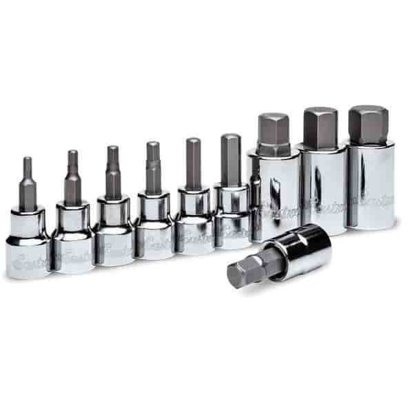 Metric Hex Bit Socket Set 3/8" Drive