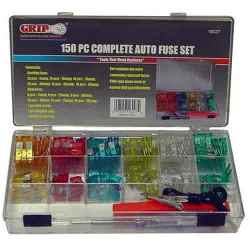 GRIP 150pc Auto Fuse Assortment 16027