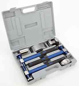 7 Piece Hammer & Dolly Set Includes: 3 Hammers