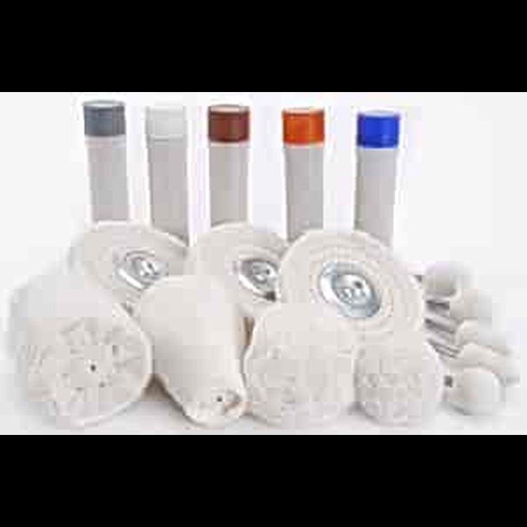 Deluxe Buffing Kit Includes: 17 Pieces