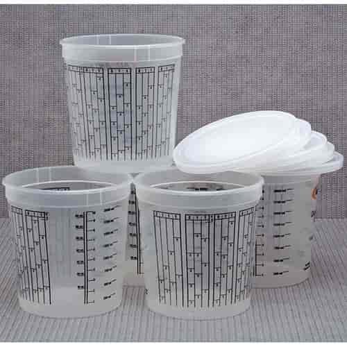 2-1/2-Quart 5/pkg Mixing Cups & Lids