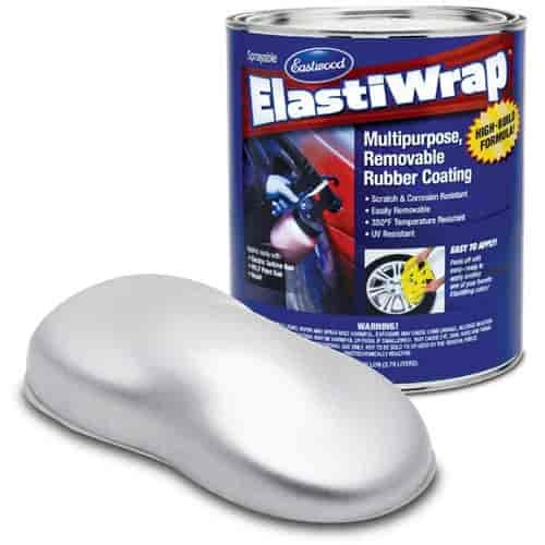 Liquid ElastiWrap Rubberized Coating Silver Metallic
