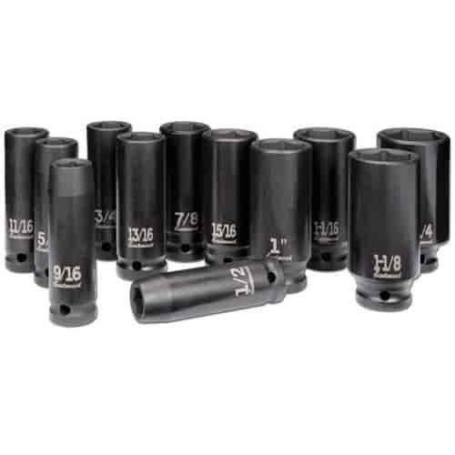 Deep Impact Sockets SAE 1/2 Dr 12pc Eastwood