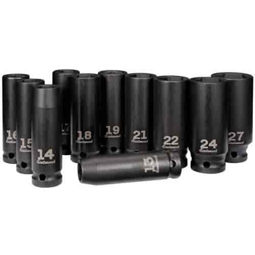 Deep Impact Sockets MM 1/2 Inch Dr 11pc Eastwood