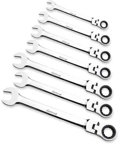 Metric Ratcheting Wrench Set 180 Degree Ratcheting Flex Head