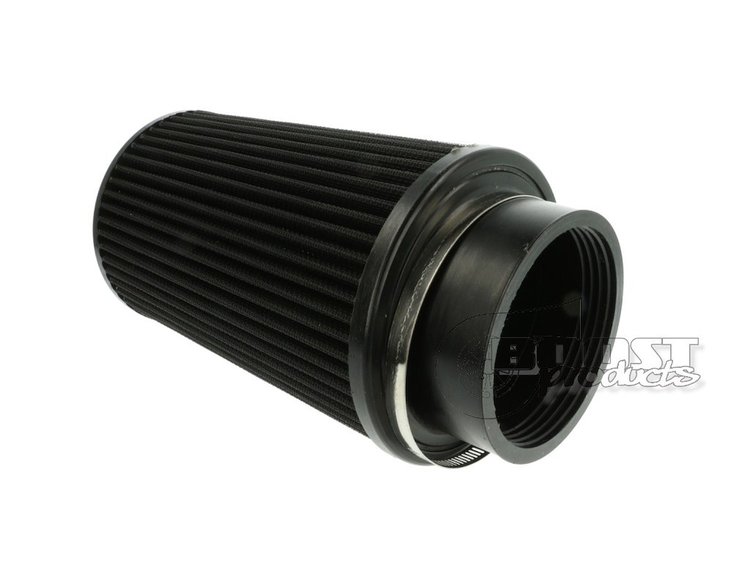 IN-LU-200-089 Universal Air Filter, 89 mm (3-1/2 in.) I.D. Connection, 200 mm (7-7/8 in.) Length [Black]