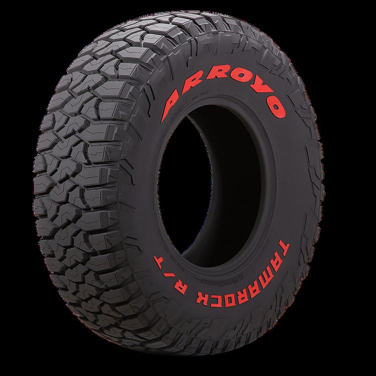 ATRT17 TAMAROCK R/T Tire, 33x12.50R18LT [Raised Red Letters]
