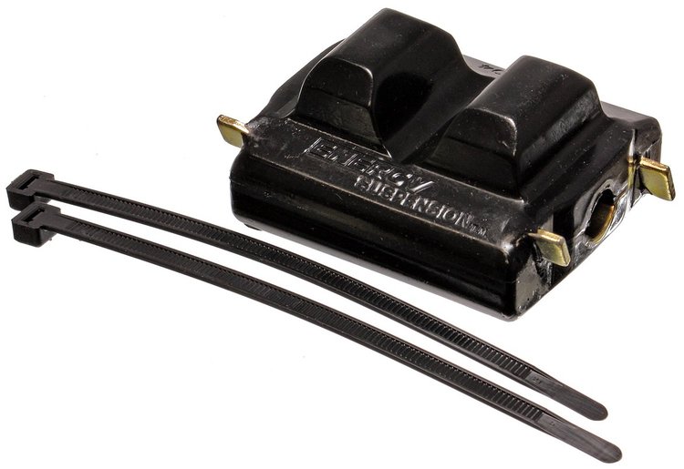 Polyurethane Motor Mount with Zinc-Finished Hardware, Black