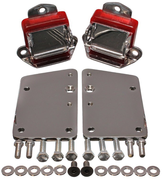 Short & Wide Motor Mounts LS Conversion Set