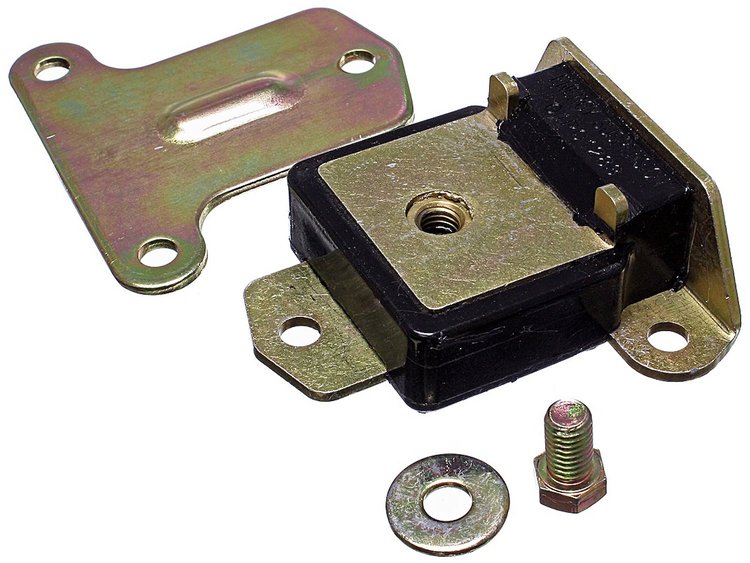 Polyurethane Motor Mount, Zinc Hardware Included, Black