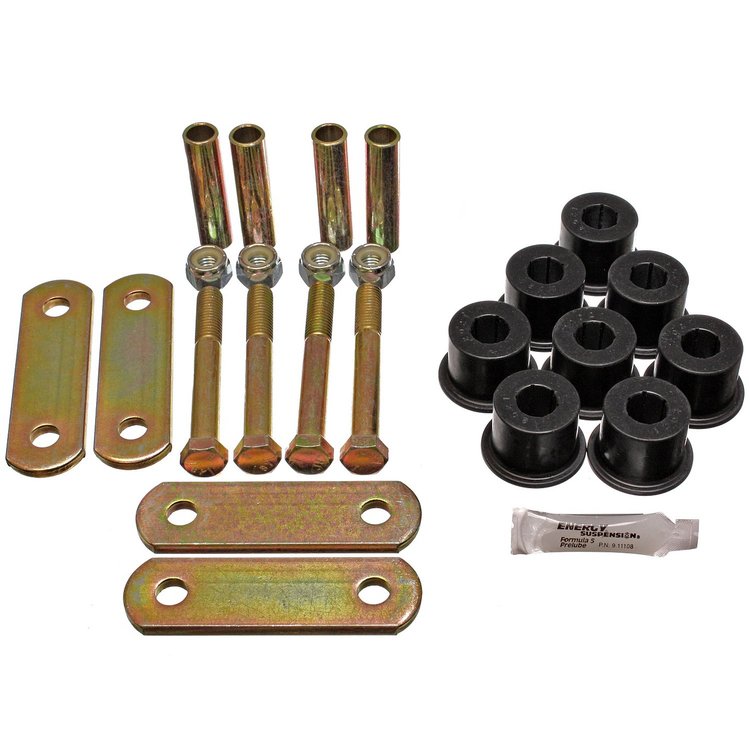 Leaf Spring Shackle Set with Polyurethane Bushings and Zinc-plated Hardware