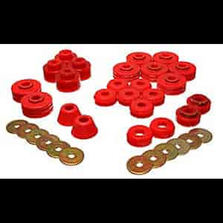 Red Body Mount Bushing Set 1973-80 Suburban