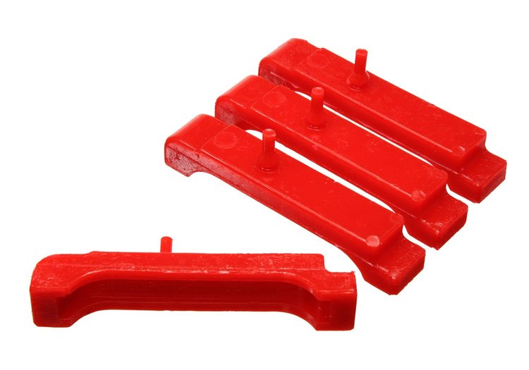 3.6118R Radiator Isolator Pad Set Big Block 4-Row [Red]