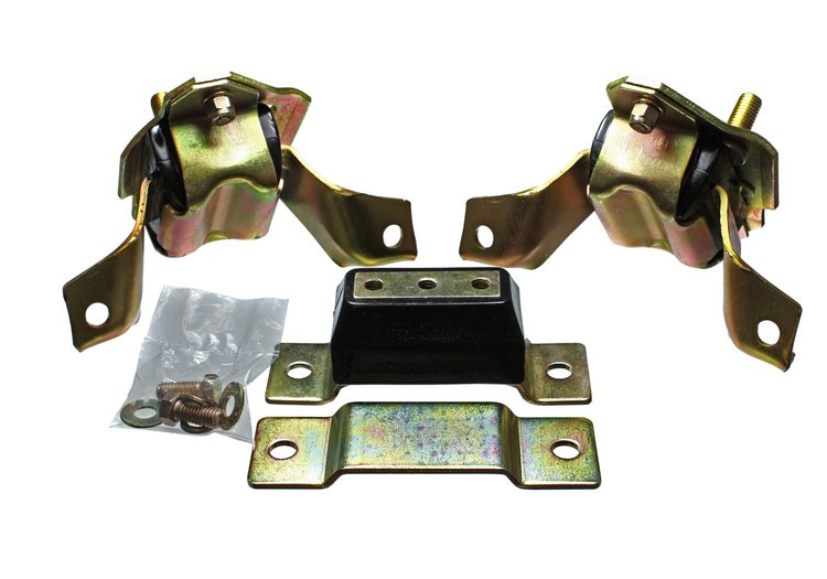 Polyurethane Engine Mount, Zinc-plated Hardware, Handles Higher Torque Loads