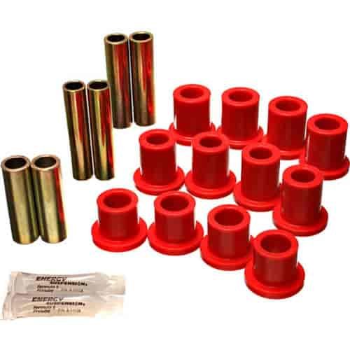 Leaf Spring Bushing Set Red